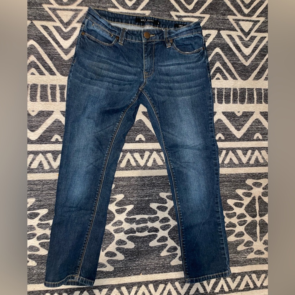 Max Jeans Crop Straight Leg Jeans Size 2 Women’s Blue